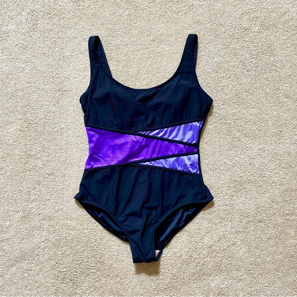 It Figures! Tummy Thinner One Piece Athletic Swimsuit